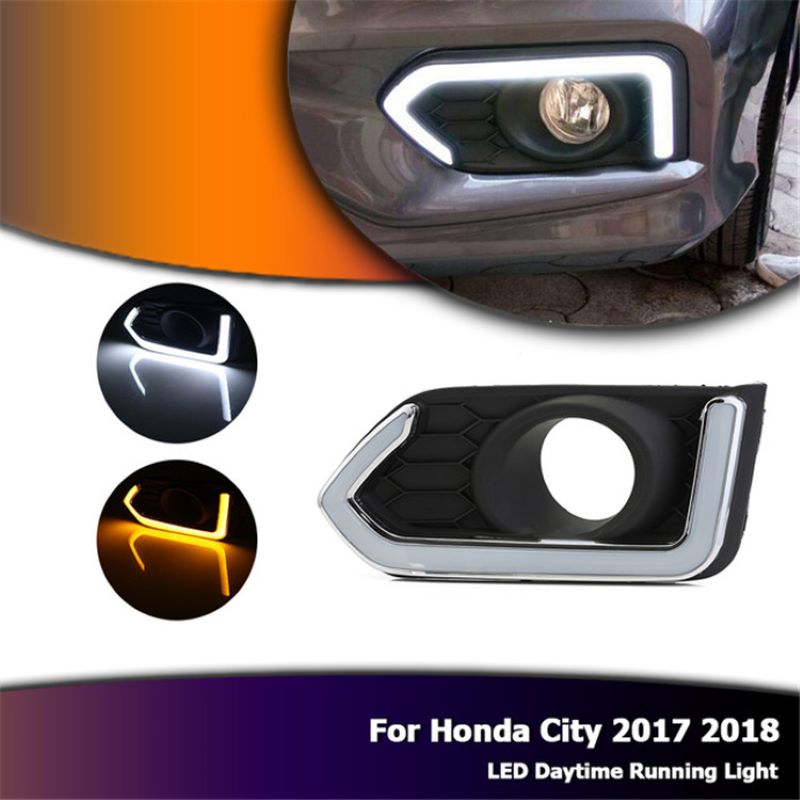 Luce di marcia diurna per Honda City 2017~2018,Foglampada per Honda City 2017~2018 DRL